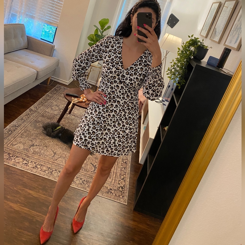 Francesca's small leopard mini dress